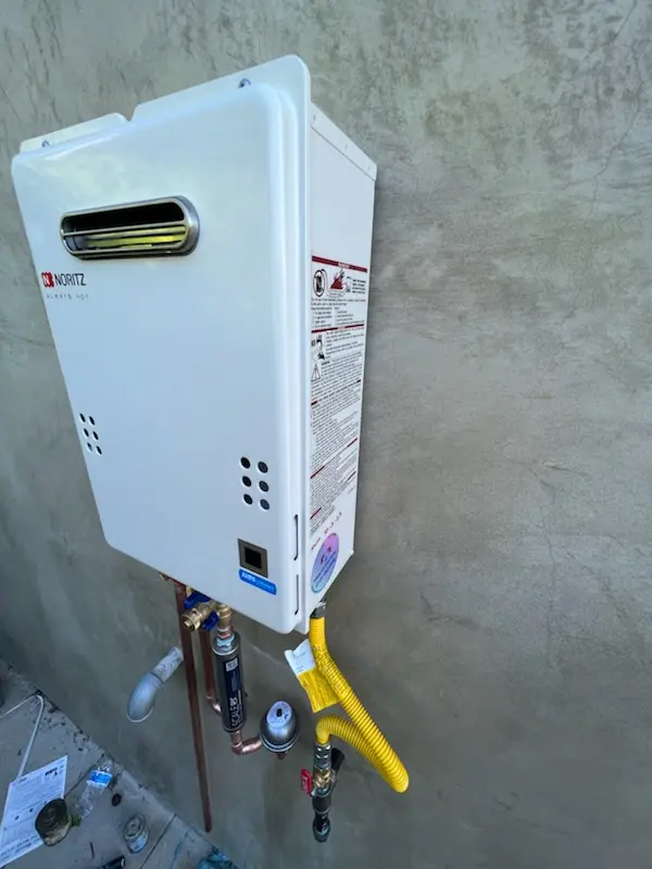 Tankless water heater installation for Hardesty Estates homes